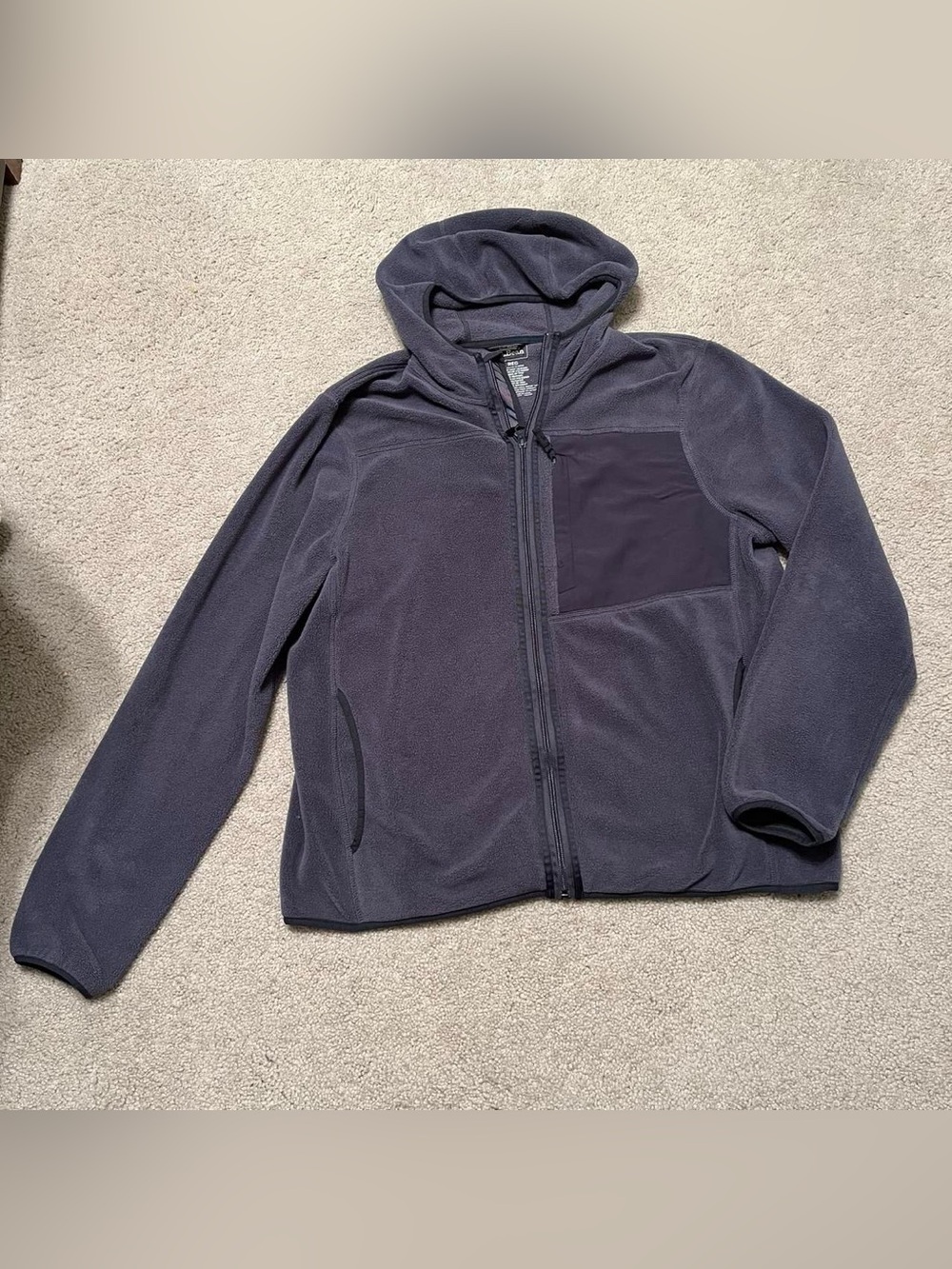 L. L. Bean grey-blue fleece zip up jacket